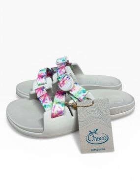 NWT Chaco Kids Chillos Slides Tie Dye Adjustable Sport Sandals Size US 6